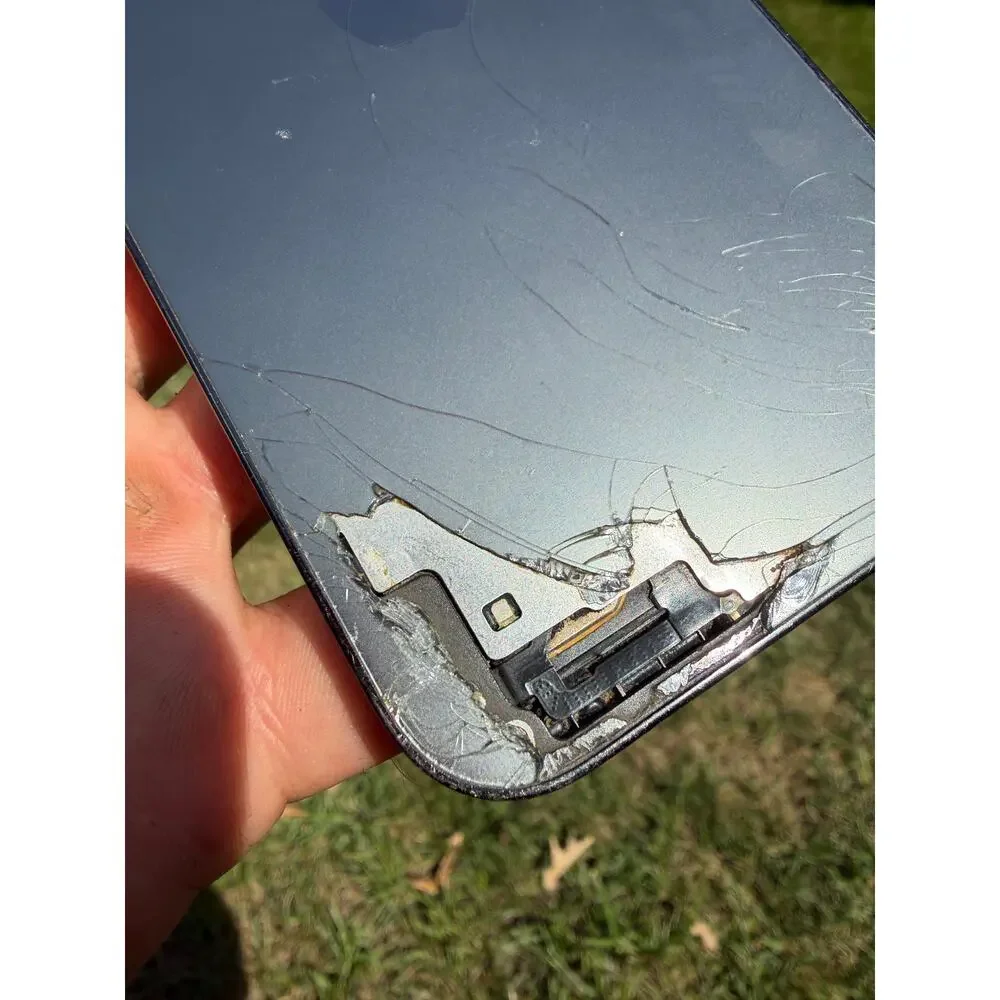 iphone 12 pro max 128gb unlocked cracked rear glass